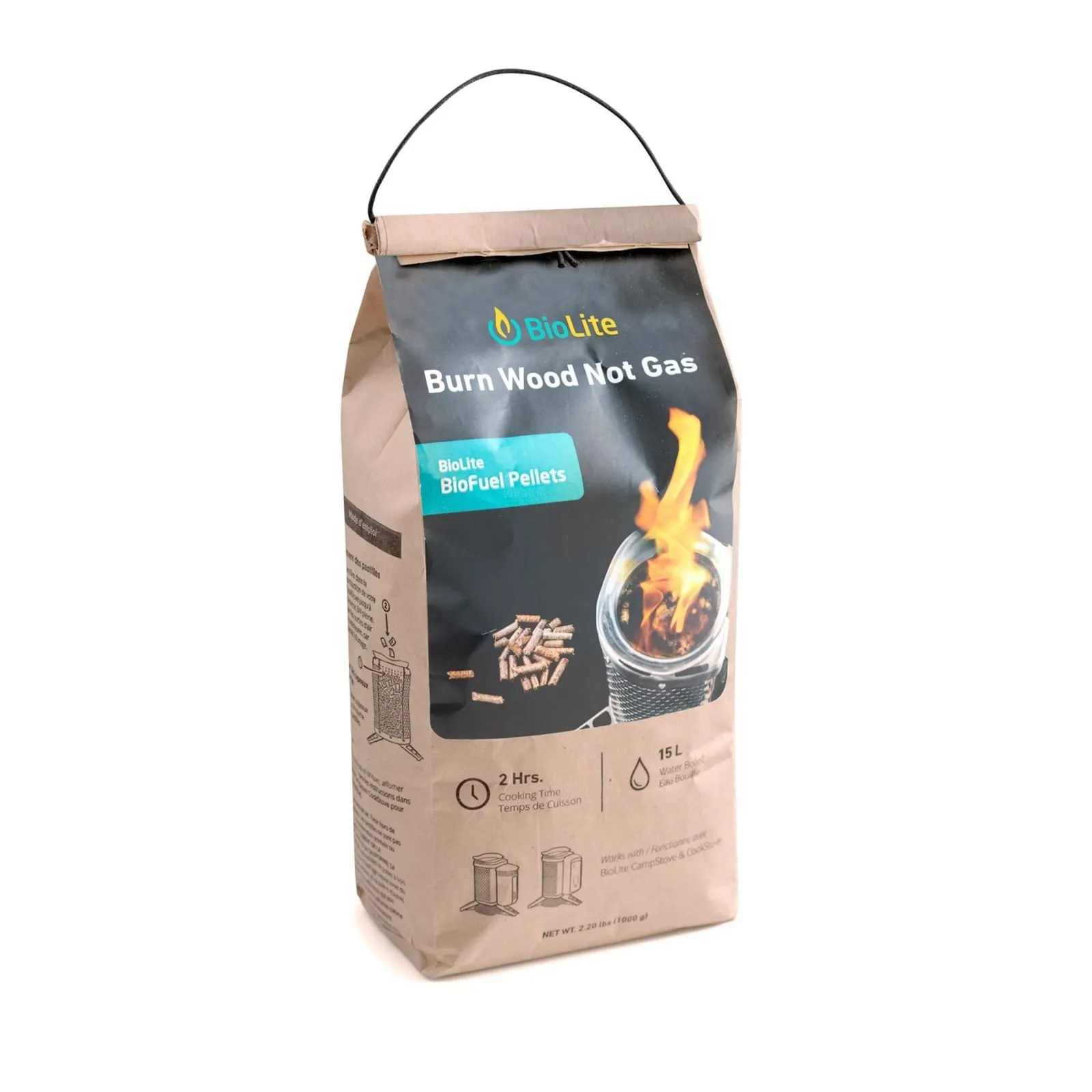 שקית פלט 1 ק"ג לתנור בישול שטח BIOLITE BIOFUEL