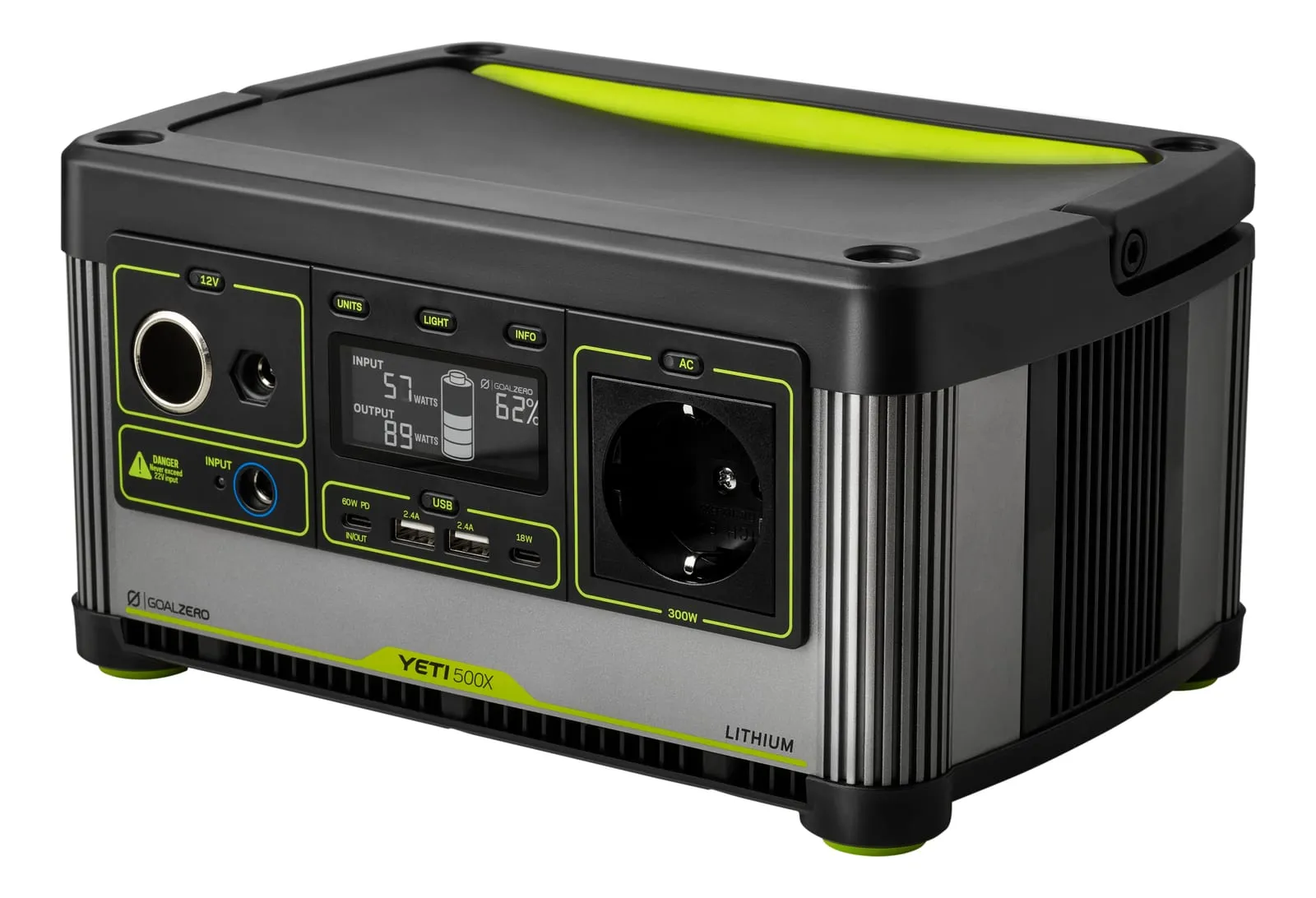 תחנת כח ניידת GOALZERO YETI 500X - קיבולת 505Wh - הספק 300W