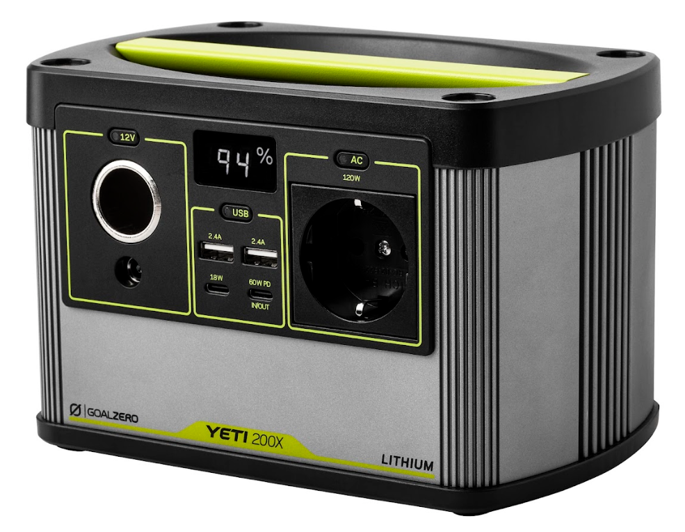 תחנת כח ניידת GOALZERO YETI 200X - קיבולת 187Wh - הספק 120W