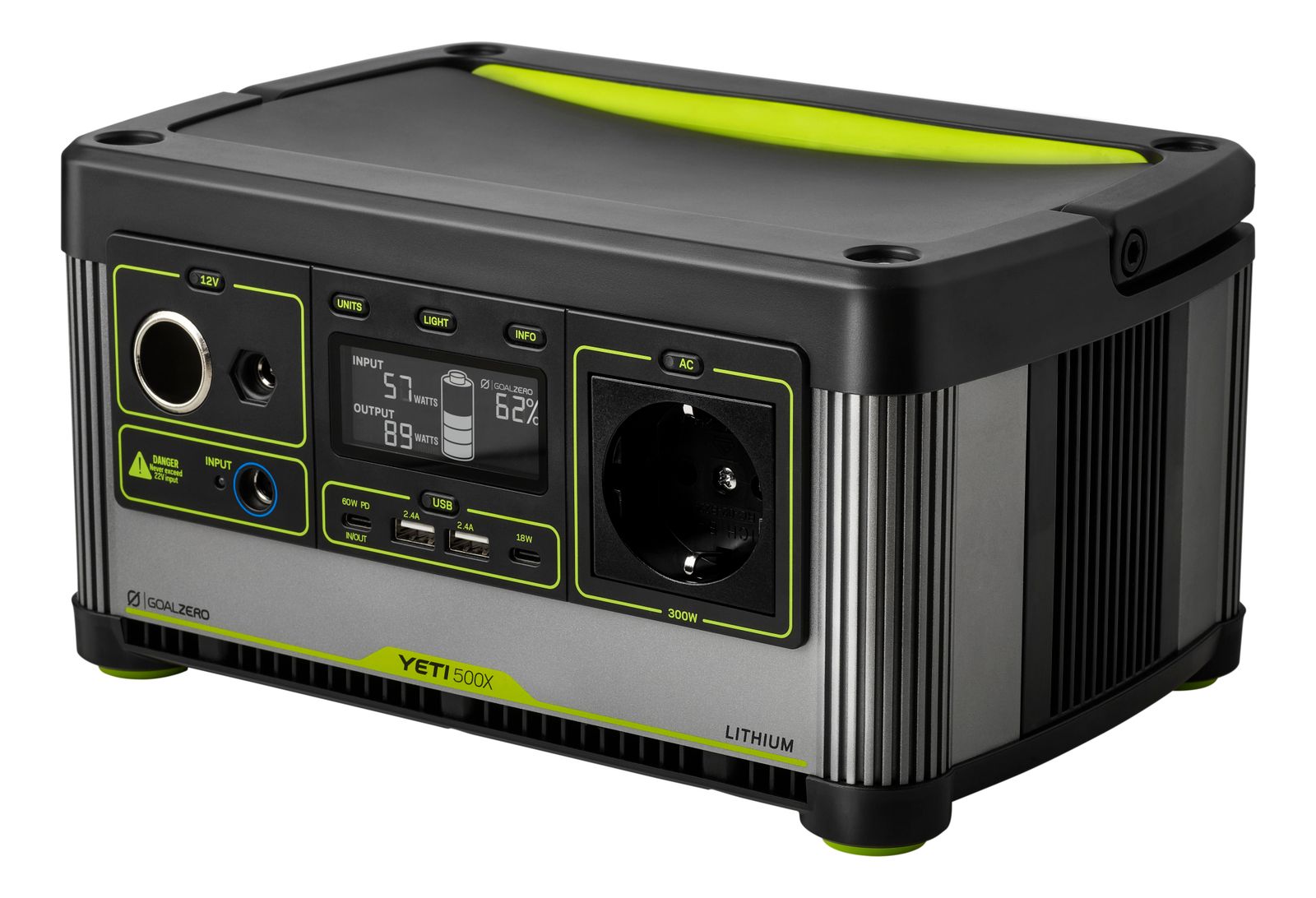תחנת כח ניידת GOALZERO YETI 500X - קיבולת 505Wh - הספק 300W